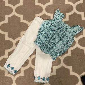 Janie & Jack 2 piece girls set size 7